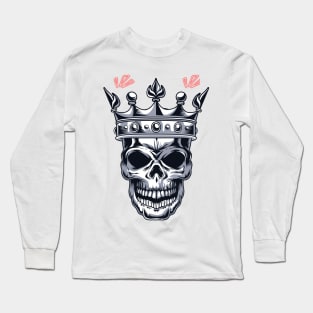 crown skull King Long Sleeve T-Shirt